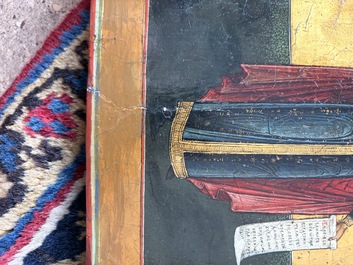 Two Russian orthodox icons, 'Saint Paraskeva' and 'Presentation of Jesus in the temple', 19th C.
