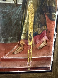 Two Russian orthodox icons, 'Saint Paraskeva' and 'Presentation of Jesus in the temple', 19th C.