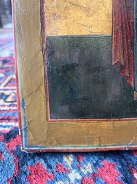 Two Russian orthodox icons, 'Saint Paraskeva' and 'Presentation of Jesus in the temple', 19th C.