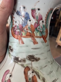 A Chinese famille rose 'Spring Festival' vase, 19th C.
