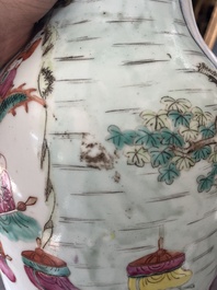 A Chinese famille rose 'Spring Festival' vase, 19th C.