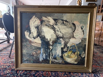 Albert Saverys (1886&ndash;1964): Still life with game birds, oil on canvas
