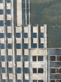Jean Robert Vanhoenacker (1875-1958): Design for the 'Botanique Palace' in Brussels, mixed media on paper marouflated on board, dated (19)34
