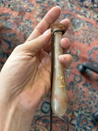 Nine small glass vases and bottles, Roman period and later