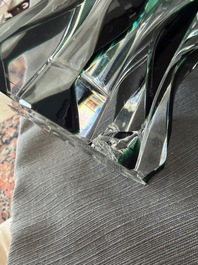 A varied and interesting collection of partly coloured overlay cut crystal, mainly Val Saint Lambert, 20th C.