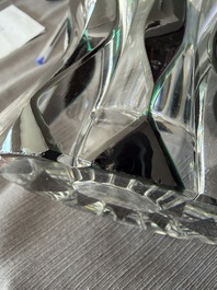 A varied and interesting collection of partly coloured overlay cut crystal, mainly Val Saint Lambert, 20th C.