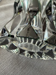 A varied and interesting collection of partly coloured overlay cut crystal, mainly Val Saint Lambert, 20th C.