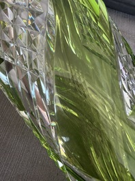 A varied and interesting collection of partly coloured overlay cut crystal, mainly Val Saint Lambert, 20th C.