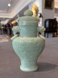 Eleven Chinese hardstone sculptures, a.o. jade, quartz, turquoise, malachite and lapis lazuli, 19th/20th C.