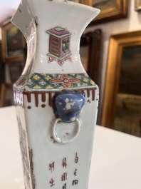 A varied collection of Chinese famille rose and famille verte porcelain, 19th/20th C.
