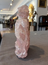 Eleven Chinese hardstone sculptures, a.o. jade, quartz, turquoise, malachite and lapis lazuli, 19th/20th C.