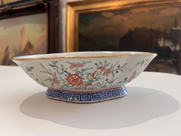 A varied collection of Chinese famille rose, qianjiang cai and iron-red porcelain, 19th/20th C.