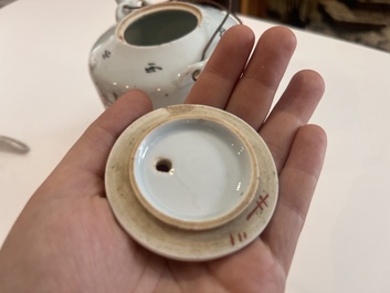 A varied collection of Chinese famille rose, qianjiang cai and iron-red porcelain, 19th/20th C.