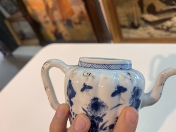 A varied collection of Chinese famille rose, famille verte and blue and white porcelain, 18th C. and later