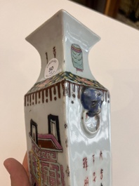A varied collection of Chinese famille rose and famille verte porcelain, 19th/20th C.