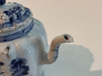 A varied collection of Chinese famille rose, famille verte and blue and white porcelain, 18th C. and later