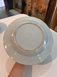 A varied collection of Chinese famille rose, famille verte and blue and white porcelain, 18th C. and later