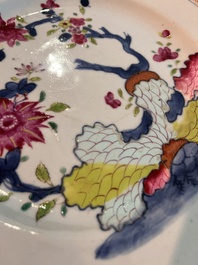 A varied collection of Chinese famille rose, famille verte and blue and white porcelain, 18th C. and later