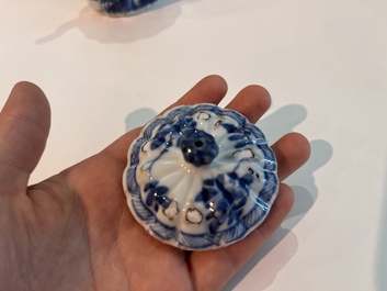 A varied collection of Chinese famille rose, famille verte and blue and white porcelain, 18th C. and later