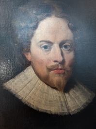 Flemish school: Portrait of a gentleman, presumably Laurent Thibault, oil on canvas, 17th C.