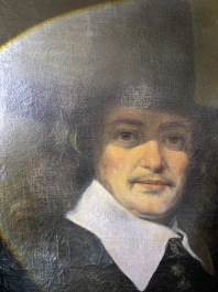 Dutch school: Portrait of a gentleman, oil on canvas, 17th C.