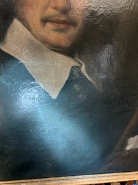 Dutch school: Portrait of a gentleman, oil on canvas, 17th C.