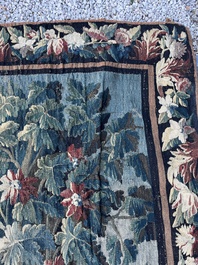 An impressive Flemish wall tapestry with ornamental birds in a paradisiacal castle garden, Oudenaarde or Brussels, 17th C.