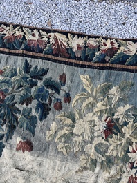 An impressive Flemish wall tapestry with ornamental birds in a paradisiacal castle garden, Oudenaarde or Brussels, 17th C.