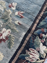 An impressive Flemish wall tapestry with ornamental birds in a paradisiacal castle garden, Oudenaarde or Brussels, 17th C.