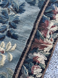 An impressive Flemish wall tapestry with ornamental birds in a paradisiacal castle garden, Oudenaarde or Brussels, 17th C.