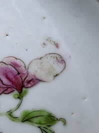 Eleven Chinese Imari style and famille rose plates with floral design, Yongzheng/Qianlong