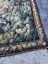 An impressive Flemish wall tapestry with ornamental birds in a paradisiacal castle garden, Oudenaarde or Brussels, 17th C.