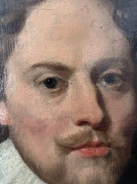 Flemish school: Portrait of a gentleman, presumably Laurent Thibault, oil on canvas, 17th C.