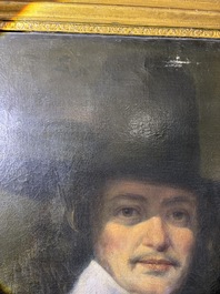 Dutch school: Portrait of a gentleman, oil on canvas, 17th C.
