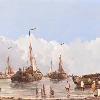 Hendri(c)k Vader (1928-1997): The return of the catch, oil on canvas
