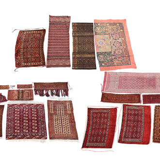 Collection intéressante et variée de tapis, Asie Centrale, 19ème/20ème siècle
