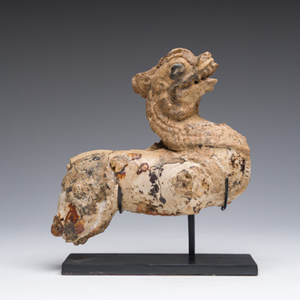 Modèle d'un dragon en terre cuite émaillée, Chine, probablement Tang