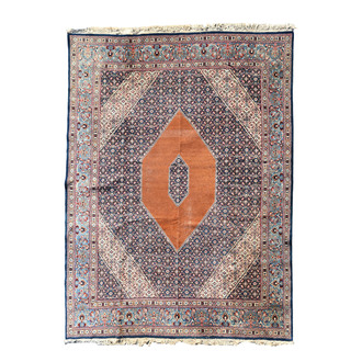 Tapis de type Bidjar à décor floral, laine sur coton, Inde, 20ème siècle