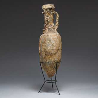 A large Roman terracotta oil amphora of the 'Dressel 1' type, 1st-3rd C.