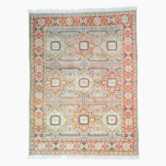 Tapis oriental de type Tabriz ou Ardabil (Ardebil) à décor géométrique, laine sur coton, 20ème siècle