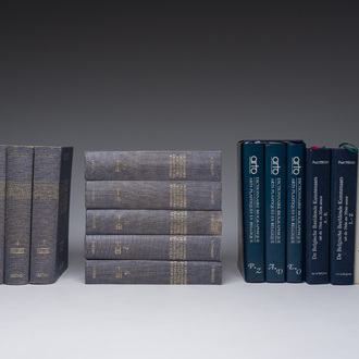 Six ouvrages de référence divers relatifs à la scène artistique belge, 20ème/21ème siècle