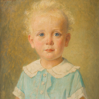 Willem Van Nieuwenhoven (1879-1973): 'Abje', huile sur toile, daté 1933