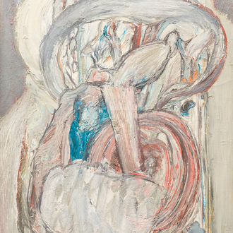 Jacques Doucet (1924-1994): 'Vers la foule', oil on canvas, (1969)