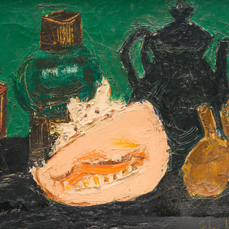 Rik Slabbinck (1914-1991): Still life with shell, oil on canvas