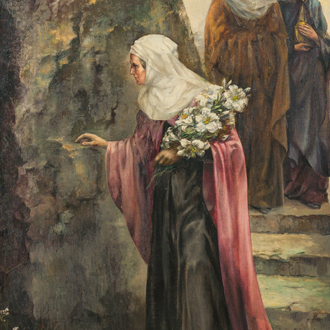 Ignace Kennis (1888-1973): A moment of rest, oil on canvas