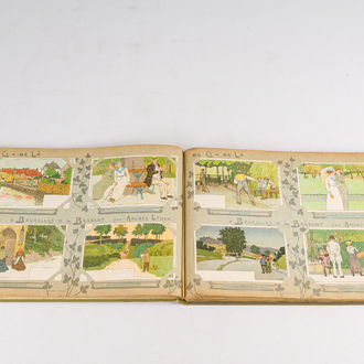 Amédée Ernest Lynen (1852-1938): 'De çi-de là à Bruxelles et en Brabant. 200 cartes postales', Brussel, ca. 1910