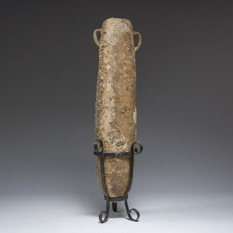 A rare and large Roman terracotta amphora, 1st-3rd C.