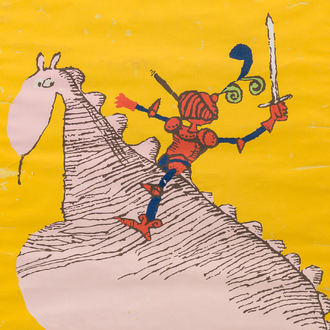 Eduardo Muñoz Bachs (1937-2001): Kleurenaffiche voor de animatiefilm Viva Papi, gedateerd (19)82