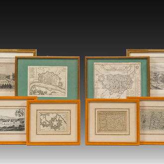 Een gevarieerde collectie gravures met betrekking tot de geschiedenis en topografie van de Nederlanden, 17de/19de eeuw