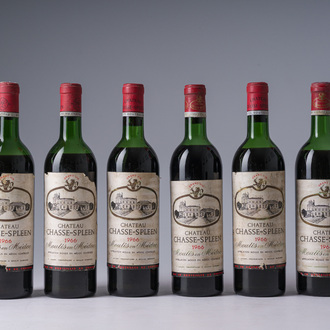 Six bottles of Château Chasse-Spleen, 1966